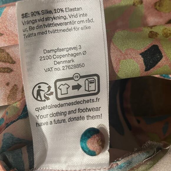 Dea Kudibal Maxine Silk Blouse L | Palazzo Eucalyptus Print, NWT $349 - Picture 8 of 10